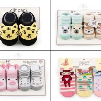 Premium Soft-Touch Baby Sock Gift Set - Newborn to Infant