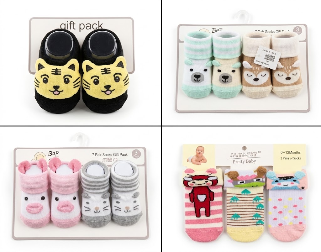 PC4A - pack of socks Premium Soft-Touch Baby Sock Gift Set - Newborn to Infant