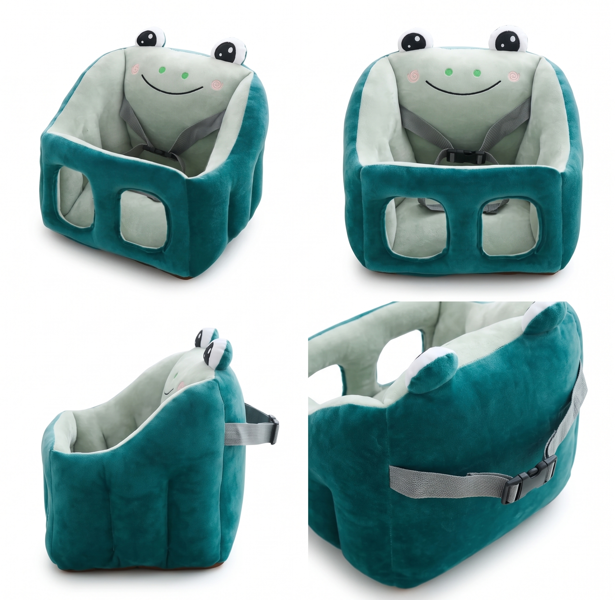 PC7B - Cozy Plush Frog Support Seat for Babies Cozy Plush Frog Support Seat for Babies (4–12 months) - Image 3