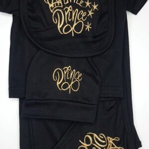 "Little Prince" Embroidered Luxury Outfit Set - (infant/toddler)