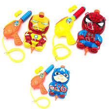 Avengers Superhero Backpack Water Guns - Kids aged 4 to 10 (Summer/Outdoor play)